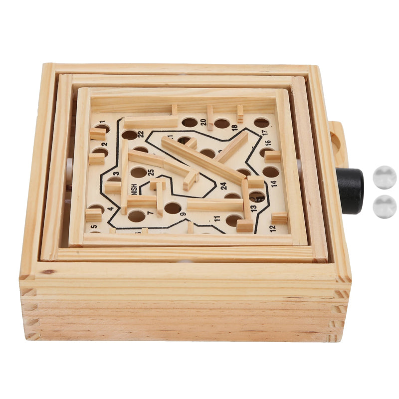 Labyrinth Wooden Maze Game IQ Puzzle Inteligencia Wooden Montessori Toys Hand Eye Coordination Jeux De Société Famille