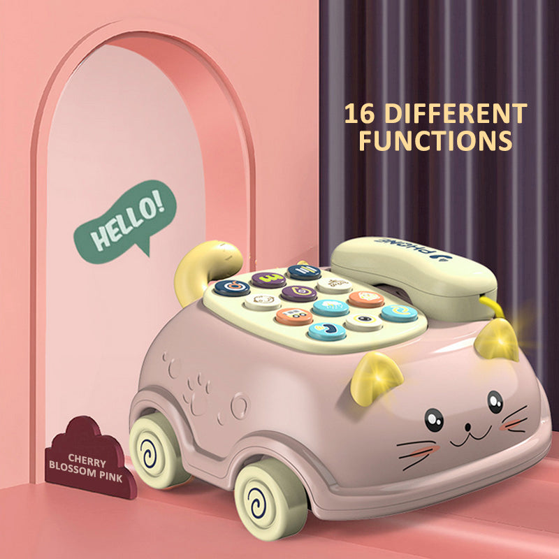 Baby Educational Learning Toys 0 12 months Montessori Lights Musical Piano Mobile Phone Girl Kids Child Telephone Story Machine