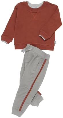 Splendid Boys Rustic Long Sleeve Crew Neck Sweatshirt and Pants Set