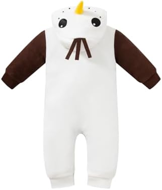 Baby Boys Snowman Sunset romper
