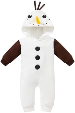 Baby Boys Snowman Sunset romper