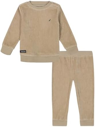 Nautica Boys 2-Piece Velour Pant Set Premium Comfort Fun