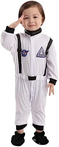 Spooktacular Creations Toddler Halloween Astronaut Costume - Space-themed BabyJumpsuit with Boots