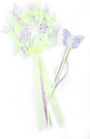 Fairy Princess Costume Set Tinkerbell Dress with Wings Halo and Wand