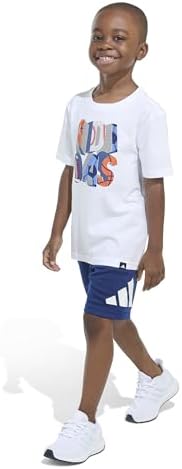 Adidas Boys Short Sleeve Tee Shorts Set