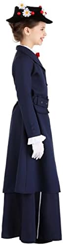 bwDis Disney Mary Poppins Halloween Costume Nanny Gown for Girls