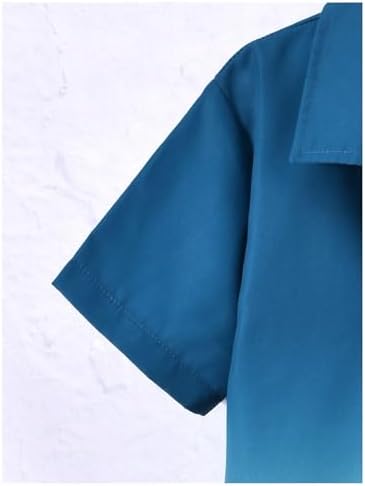 imiters- boys summer ombre set with button-up shirts and shorts