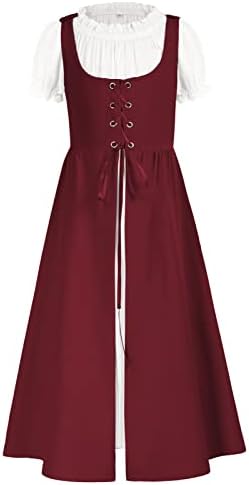 Girls Medieval Princess Dress Up Two-Piece Costume - Renaissance Party Rental
