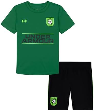 Under Armour Tech Soccer Shorts Set Kelly Green Size 6