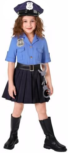 Gortykor Girls Police Officer Costume