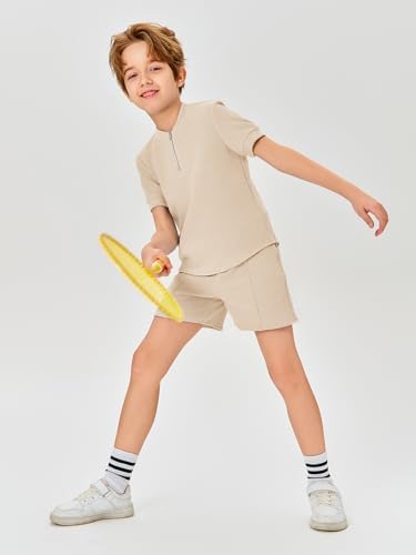 Stylish Boys Quarter Zip Tracksuit Set