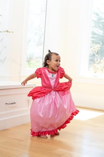 Little Adventures Kingdom Pink Princess Dress Up - Machine Washable Costume for Kids