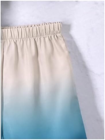 imiters- boys summer ombre set with button-up shirts and shorts