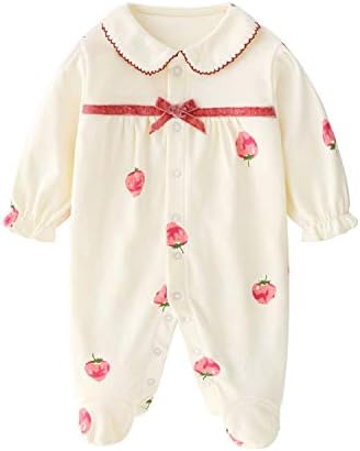Baby One Piece Romper Soft Cotton Sleepwear for 0-12 Month Infant