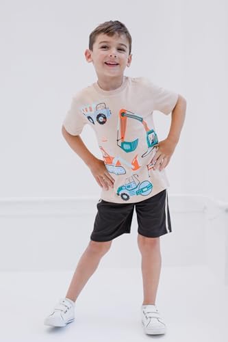 Dinosaur Animal Video Game Astronaut Truck T-Shirt Mesh Shorts