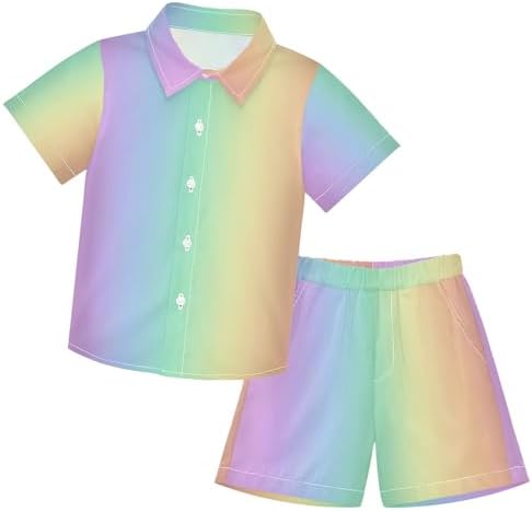 Boccsty tropical boys short set Hawaiian short boys summer casual