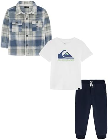 boys Quiksilver Winter Fleece Shacket Pants Set