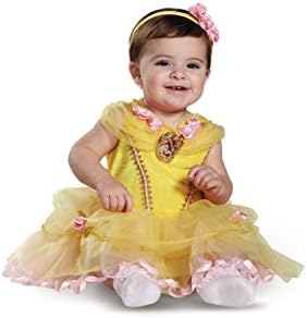 Disneys BelleInfant Yellow Dress for Baby Girls 12-18 mths
