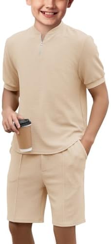 Stylish Boys Quarter Zip Tracksuit Set