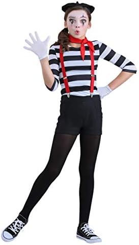 Girls Mime Costume - Street Performer