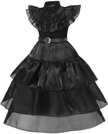 WYB Black Costume Dress for Girls - Cosplay Party Set