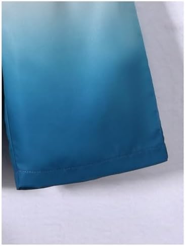 imiters- boys summer ombre set with button-up shirts and shorts