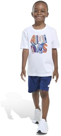 Adidas Boys Short Sleeve Tee Shorts Set