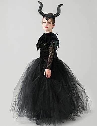 Elegant Princesspronza Princess Lace Tutu Tulle Dress for Halloween