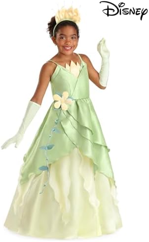 Enchanted Disney Tiana Costume Dress for Girls - Perfect Princess arbitrary