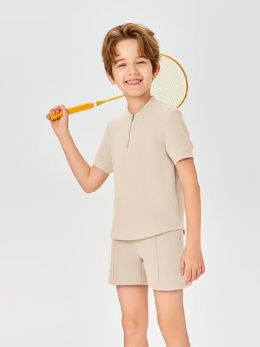 Stylish Boys Quarter Zip Tracksuit Set