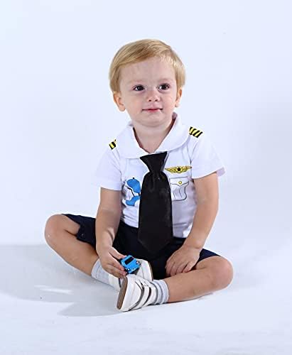 COSLAND Pilot Romper Set for Boys Perfect for 0-24 Months