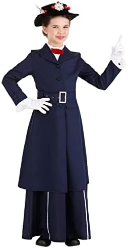 bwDis Disney Mary Poppins Halloween Costume Nanny Gown for Girls