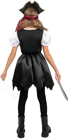 Spooktacular Kids Pirate Dress Halloween Costume for Girls Safe and Comfortable