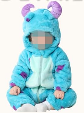 Royal Kids Halloween Fuzzy Warm Romper Set