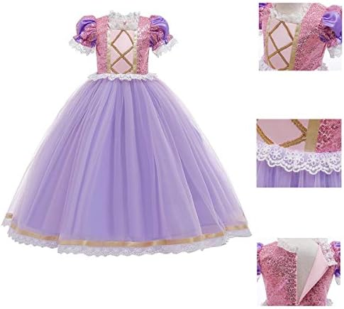 FMYFWY Princess Sofia Dress for Girls Halloween Party Cosplay
