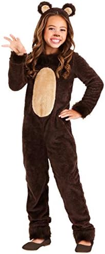 Girls Halloween Grizzly Bear Costume Size X-Small to X-Large