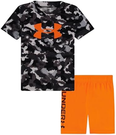Under Armour Boys Short Sleeve Tee Short Set Lightweight Breathable