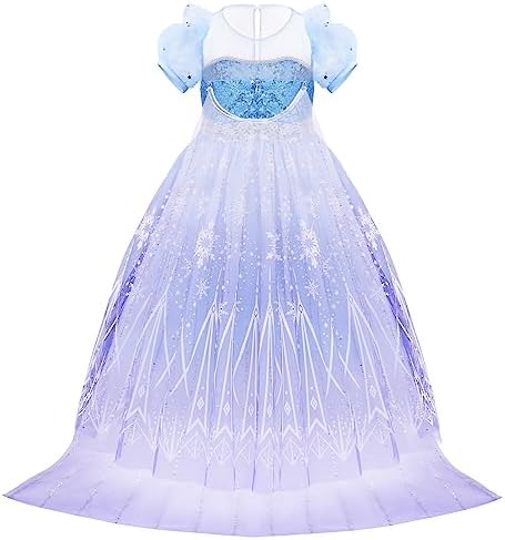 Princess Dress Up for Girls - Snow Queen Costume with Accessories