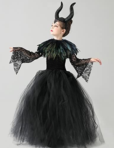Elegant Princesspronza Princess Lace Tutu Tulle Dress for Halloween