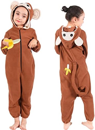 Tao-Ge Kids Monster Monkey Onesie Costume Boys Girls Halloween Trick