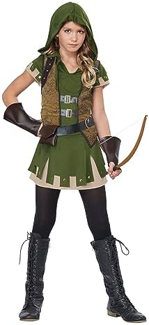 Exciting Miss Robin Hood Costume for Girls Medium Californial Costumes