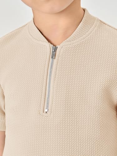 Stylish Boys Quarter Zip Tracksuit Set