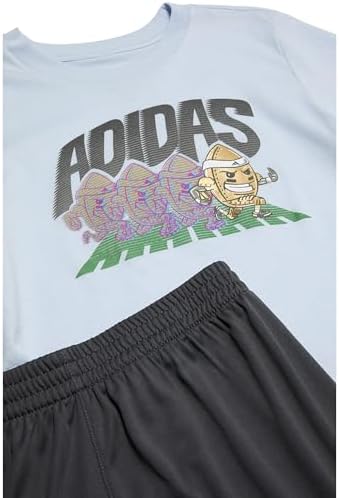 Adidas Boys Short Sleeve T-Shirt Poly Short Set