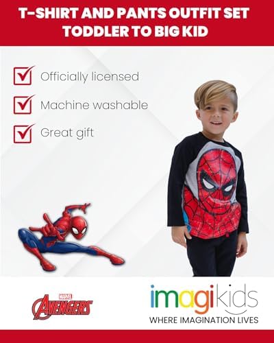 Marvel T-Shirt and Fleece Pants Set for Kids 2T-14-16