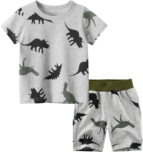 Camo Hawaiian Summer Outfits for Kids Toddler Boys 3-8T