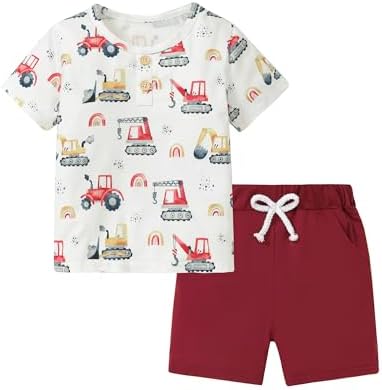 CocoRARA Toddler Boy Hawaiian Print Sets