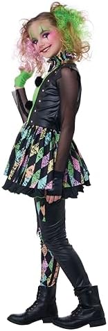 Girls Magic Clown costume Party Time