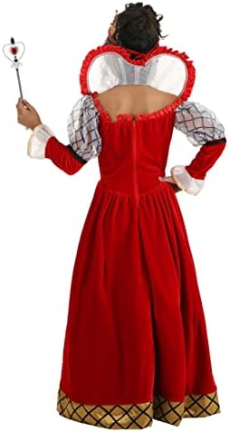 Queen of Hearts Dress for Girls - Puff Sleeves - Standing Collar