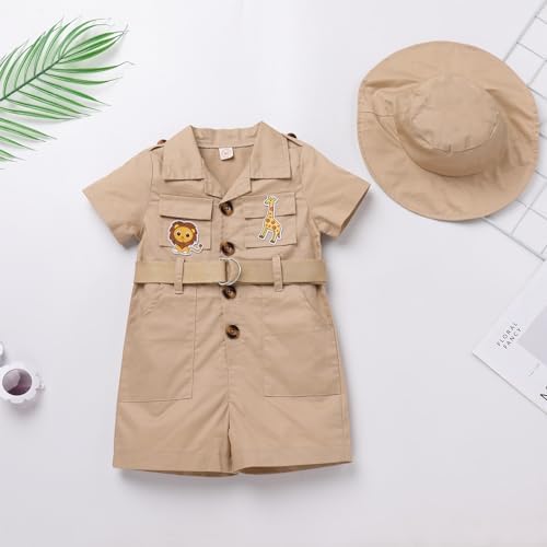 Adventure Kids Baby Safari Outfit Zoo Keeper Jumpsuit for Little Ones