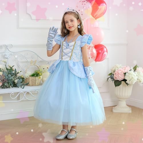 Luzlen Princess Dress for Girls Halloween Party Perfect